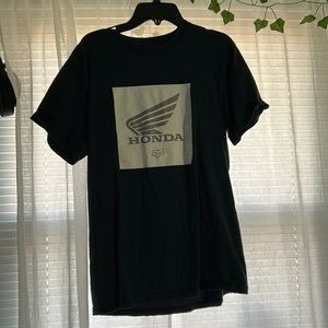 Navy Blue, Honda, Fox Racing, Tshirt, Size Small, Mens